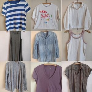 Madewell Sz M S Bundle Of 9 Shirt Top Tee Sweatshirt Spring Capsule Minimalist
